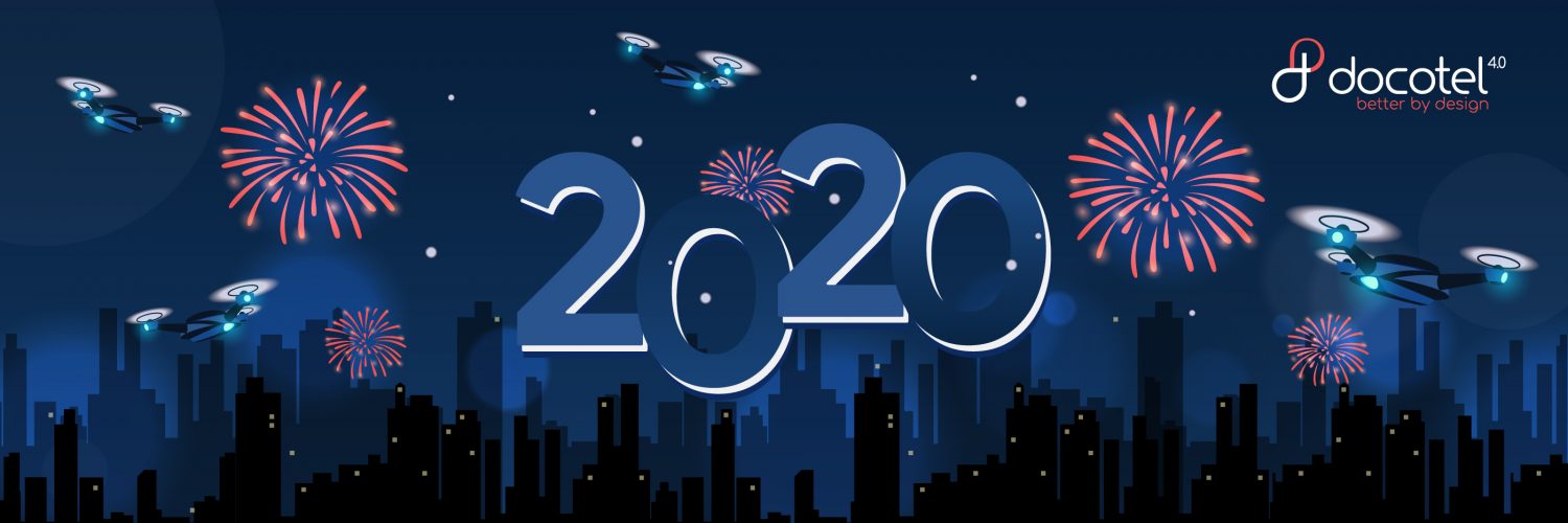 Docotel Official Blog - Kota-kota ini Pakai Drone untuk Gantikan Kembang Api di Pesta Tahun Baru 2020