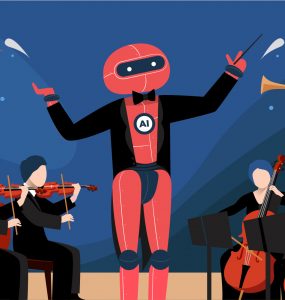 Robot Android Altar 3 Jadi Konduktor di Konser Orkestra - Docotel Official Blog
